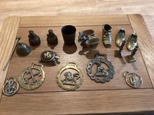 Vintage Collection/ joblot Of Brassware, various inc horse brass, bells etc Q36