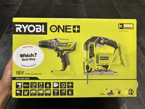Ryobi combi drill jigsaw set - &,