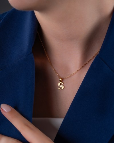 22ct gold initial pendant all - 22ct, pendant-all