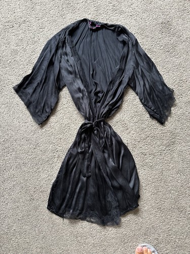 Senza black satin dressing - satin,