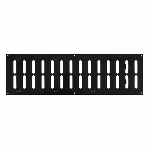 Black metal air vent - black, grille