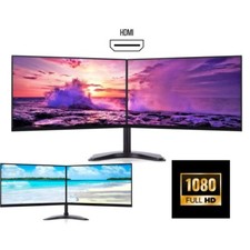 Dual Monitor Dell HP Screen Bundle Grade A,HDMI Monitors 2X22" Full HD IPS Fast