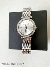 Original Michael Kors Watch Darci Women Stainless Steel MK3190 Quartz Silver, UK