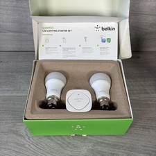 Belkin Wemo LED 2x Bulb Lighting Starter Kit Smart Home - Boxed, Working