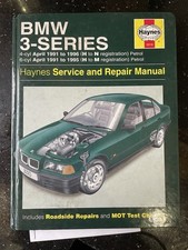 BMW 3 Series Haynes Service & Repair Manual 4 & 6 Cylinder Petrol 1991 to 1996