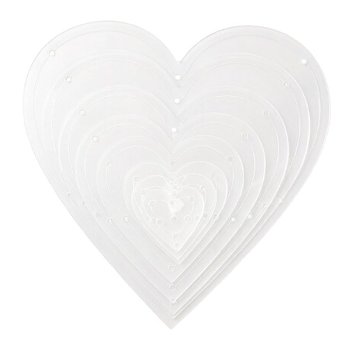 8pcs acrylic heart - 8pcs,