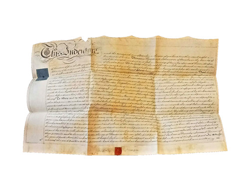 Regency vellum indenture - regency,