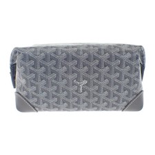 GOYARD Bowling 25 Toiletry Handbag PVC Gray Silver Hardware Unisex ISY