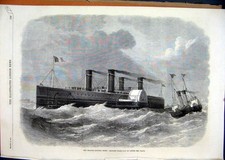 Original Old Antique Print