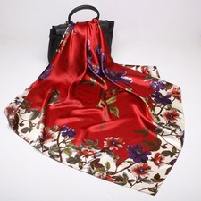 New Large Women Square Satin