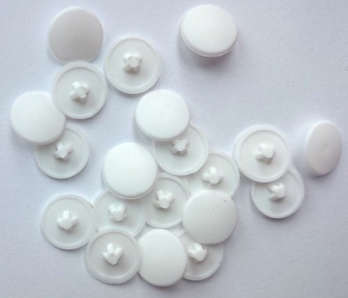White screw caps - screw,