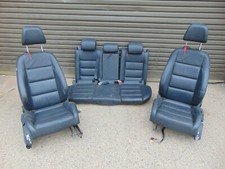 VW golf Interior Seat Set 09-13 MK6 GT heated leather seats Black 5 door