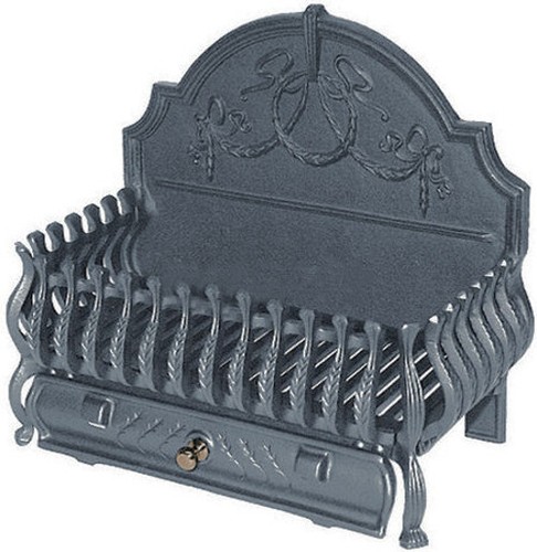 Cast iron fire basket dog - iron,