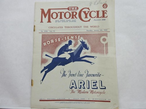 January 1944 the motor - motor, cycle