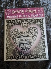 Swirly Heart Embossing Folder