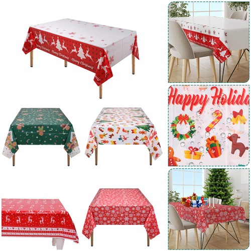 Pvc christmas table cloths - christmas,