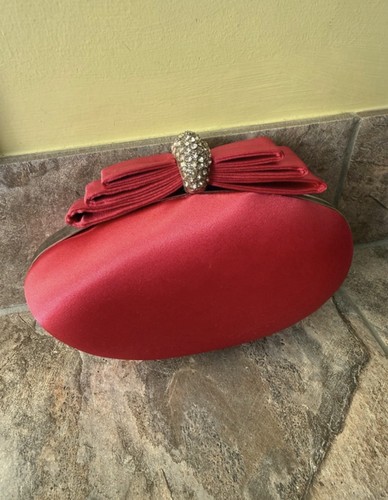 Next pink satin clutch bag - satin,