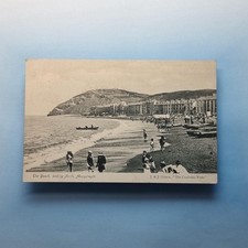 Aberystwyth Ceredigion Wales Postcard Used 1907 Beach View North Paddling Kids