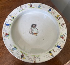 VINTAGE 1930s NELSON WARE ceramic child's dish with nursery rhymes