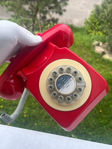 Retro telephone push - retro,