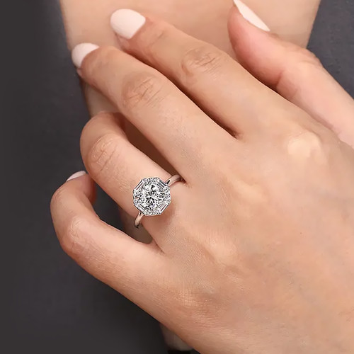 Diamond ring for women round - diamond,
