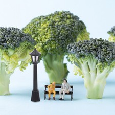  6 Pcs Mini Lights Fairy Garden Street Lamps Dollhouse Retro Phone Model