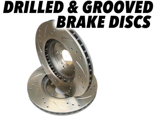 Drilled and grooved front - and,