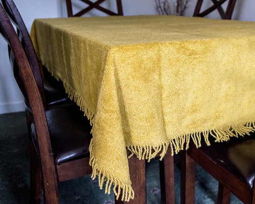 Chenille tablecloth - chenille,