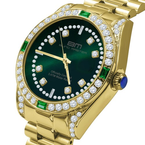 18k gold tone solid - 18k, steel