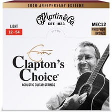 Martin Claptons Choice 20th Anniversary Acoustic GuitarStrings MEC12LTD20, 12-54
