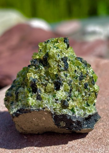 Peridot crystal cluster 100 - peridot,