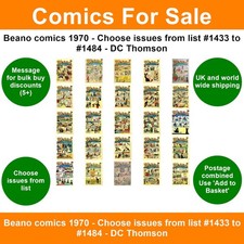 Beano comics 1970 - Choose issues from list #1433 to #1484 - DC Thomson