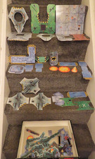 Games Workshop Necromunda & Outlanders Card Terrain Scenery Hiveworld 1995 Cards
