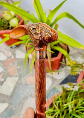 Antique copper rabbit - antique, handle