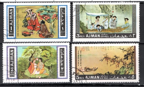 Stamps ajman asian - stamps, paintings