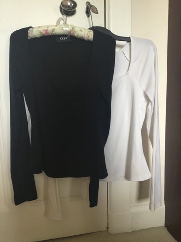 Two ribbed plain cider tops - plain,