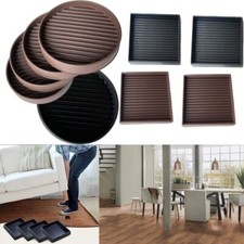 4Pcs/set Square Round Furniture Coasters Caster Cups  Couch/Chair/Bed Stoppers