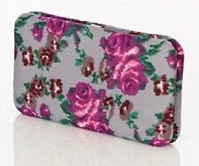 Purse Card Holder Floral Gray New 7.5" RRP £24.99 Love Label Boutique Womens