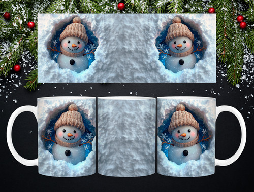 Snowman mug christmas - snowman, winter