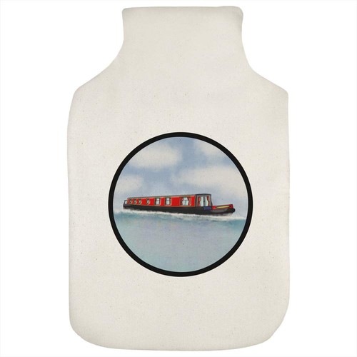 Red canal boat - canal, motif'