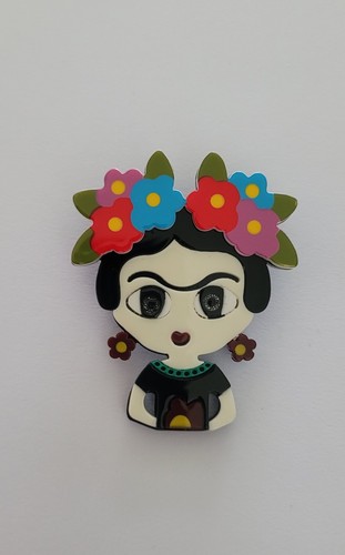 Frida kahlo acrylic - kahlo, brooch