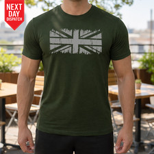 Union Jack Flag Distressed T