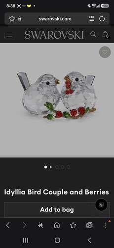 Swarovski bird couple - swarovski,
