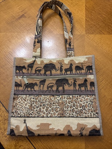 Safari jungle vintage tote - jungle,