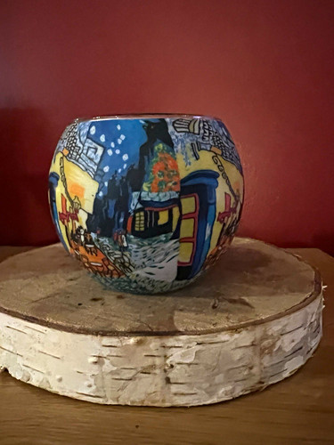 Multicolour art glass scenic - multicolour,