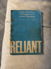 RELIANT REGAL 3/30 SALOON & 5