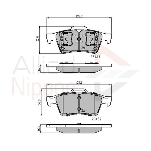 Brake pads set - brake,