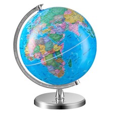 VEVOR Rotating World Globe with Stand 8 in/203.2 mm Educational Geographic Globe