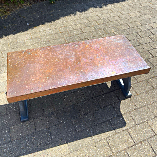 Vintage hammered copper coffee - vintage,