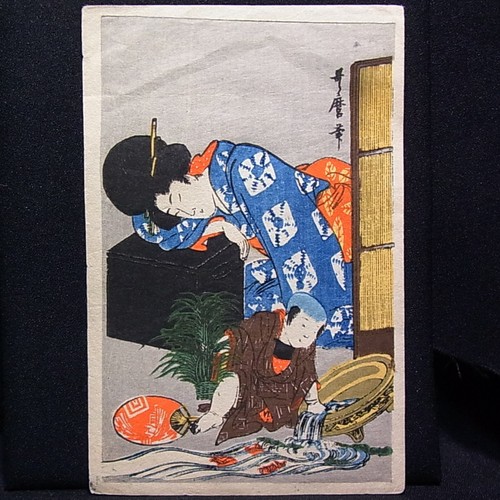 Antique woodblock print - woodblock,